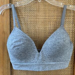 Thirdlove Form Seamless V-Neck Wireless Bra - Heather grey - size Small